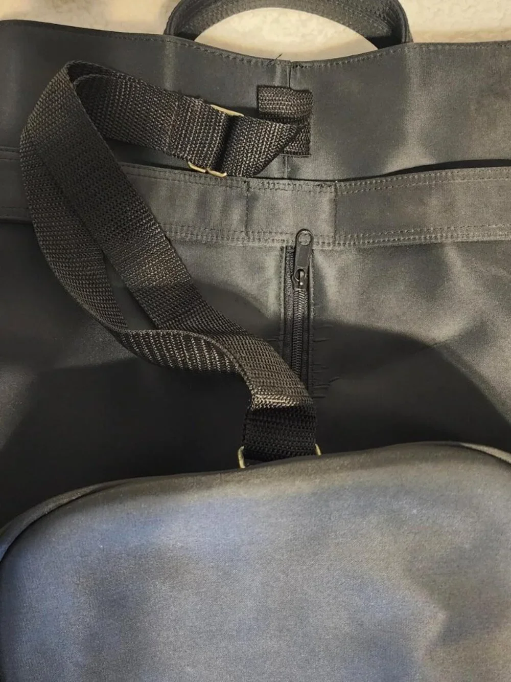 Jil Sander nylon sling bucket bag